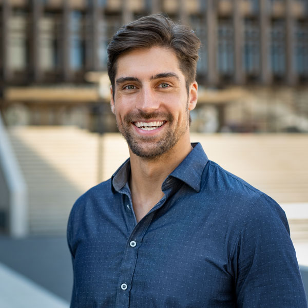 adult male smiling