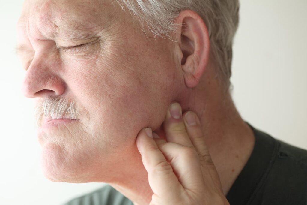 Man with Jaw Pain